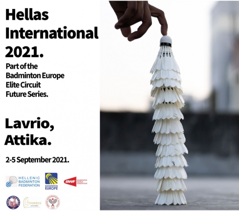 Στο Λαύριο το Διεθνές Τουρνουά Αντιπτέρισης «HELLAS INTERNATIONAL 2021»