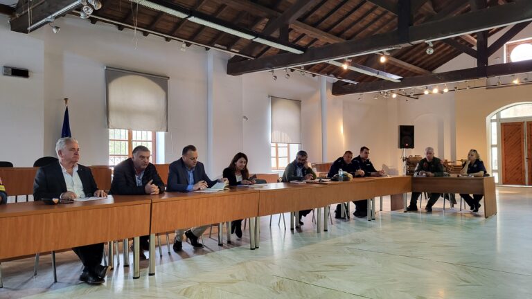 Σύγκληση τοπικού συντονιστικού οργάνου Πολιτικής Προστασίας