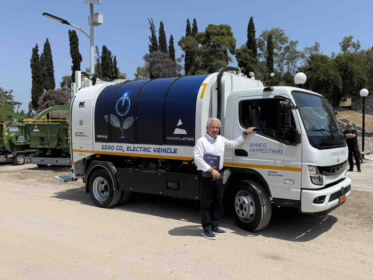 Με νέο, σύγχρονο ηλεκτρικό απορριμματοφόρο ενισχύεται ο Δήμος Λαυρεωτικής!